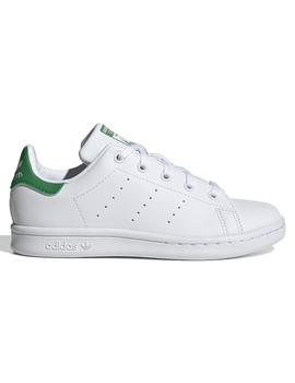 zapatillas adidas stan smith c blanco verde