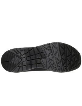 Zapatillas Skechers uno stand on air negro de mujer.