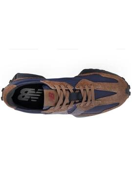 Zapatillas new balance ms327wi marrón azul de hombre.