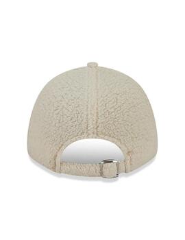 gorra teddy 9forty neyyan borreguillo beige de mujer.