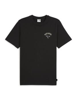 Camiseta puma graphics health negro de hombre.