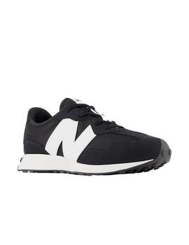 Zapatillas new balance gs327cbw negro blanco de niño.