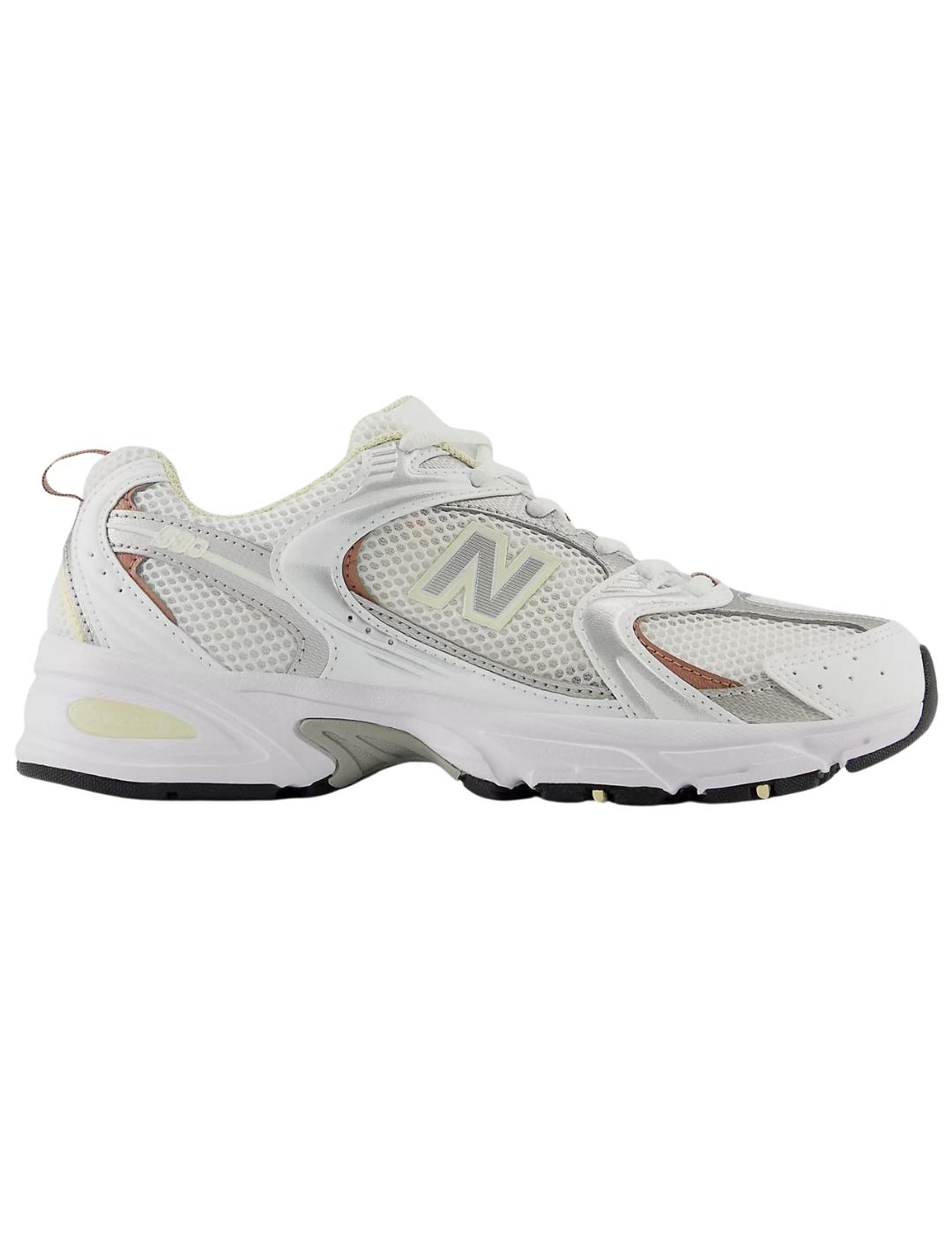 Zapatillas new balance mr530sga blanco plata cobre de mujer.