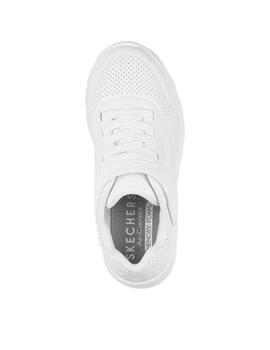 Zapatillas skechers uno lite vendox blanco de niño.