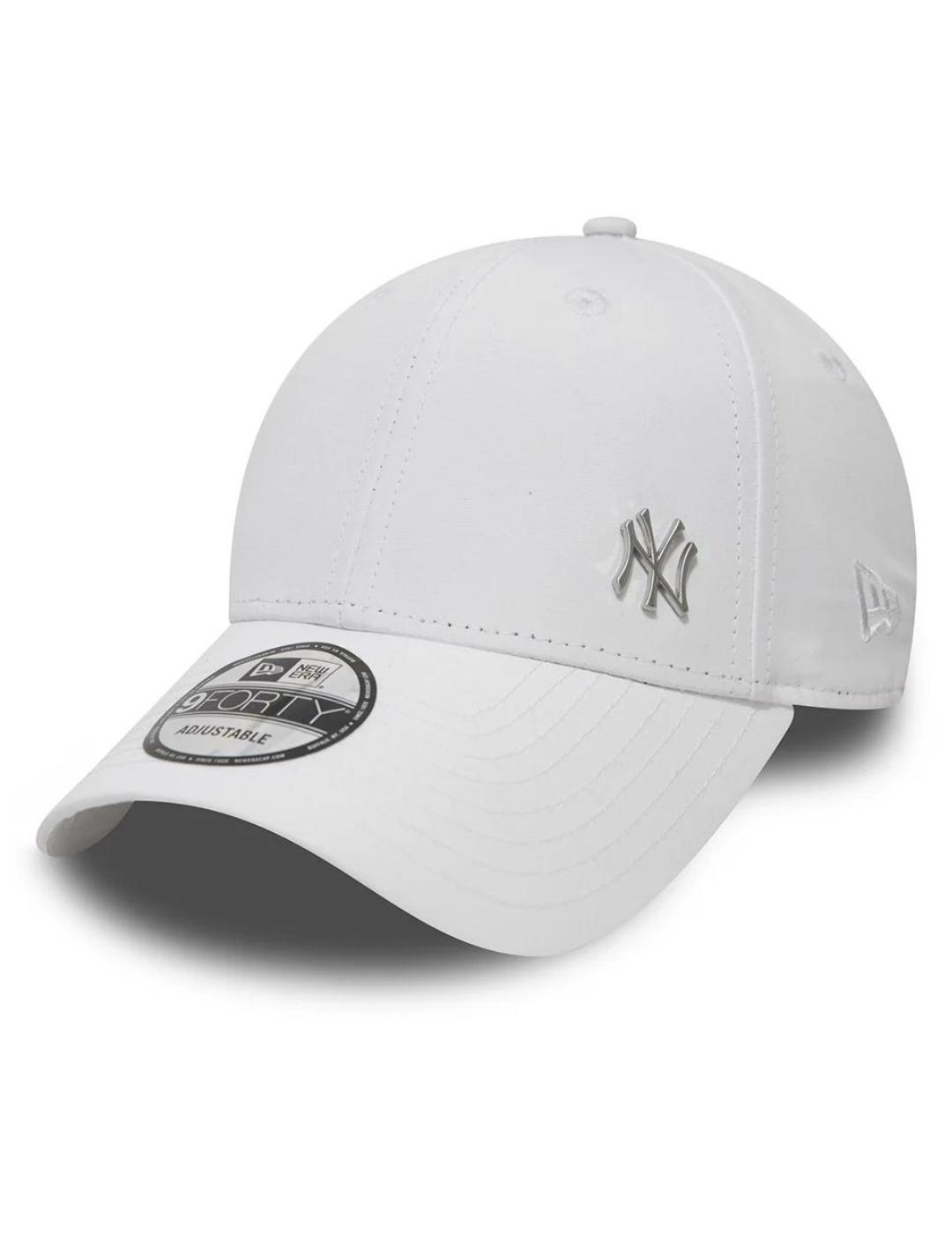 gorra new era NY yankees metallic logo blanco de hombre.