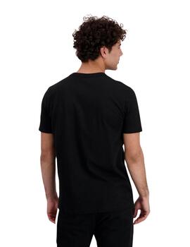 camiseta le coq sportif contemporain negro de hombre.