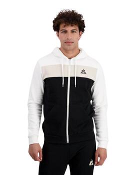 chaqueta le coq sportif contemporain negro blanco de hombre.