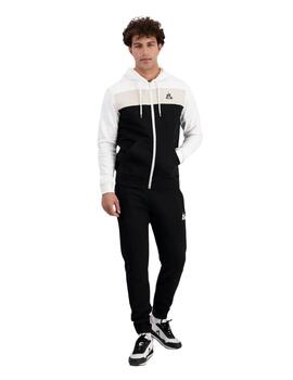 chaqueta le coq sportif contemporain negro blanco de hombre.