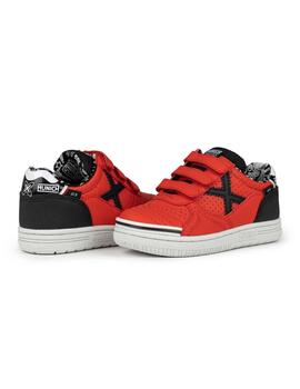 Zapatillas munich g-3 kid vco profit casual 4 rojo de niño.