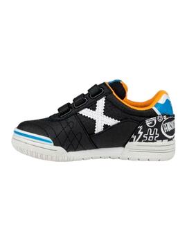 Zapatillas munich g-3 kid vco profit casual 4 negro de niño.