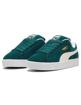 Zapatillas puma suede xl verde unisex.