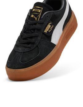 Zapatillas puma palermo eleveta negro de mujer.