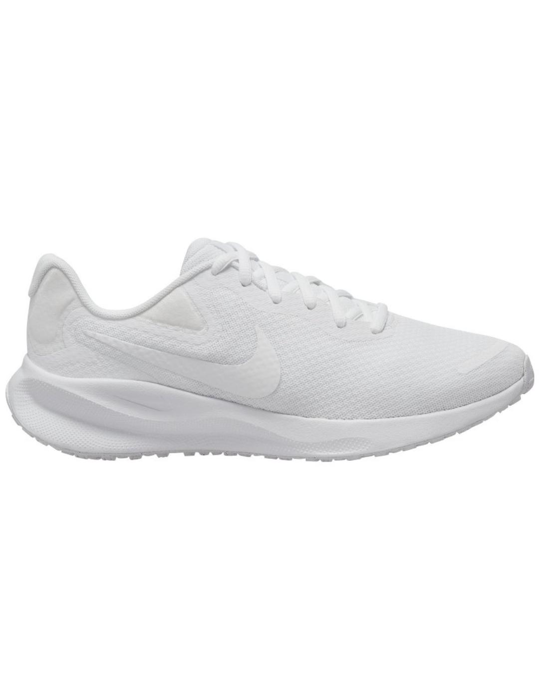 Zapatillas nike revolution 7 blanco de mujer.