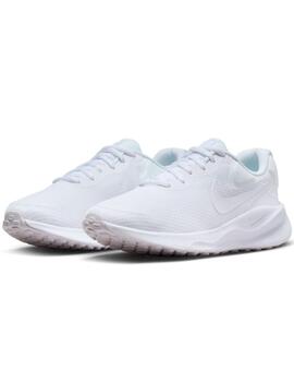 Zapatillas nike revolution 7 blanco de mujer.