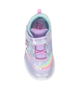 Zapatillas skechers s lights unicorn de bebé.