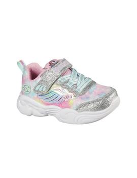 Zapatillas skechers unicorn storm plata de bebé.