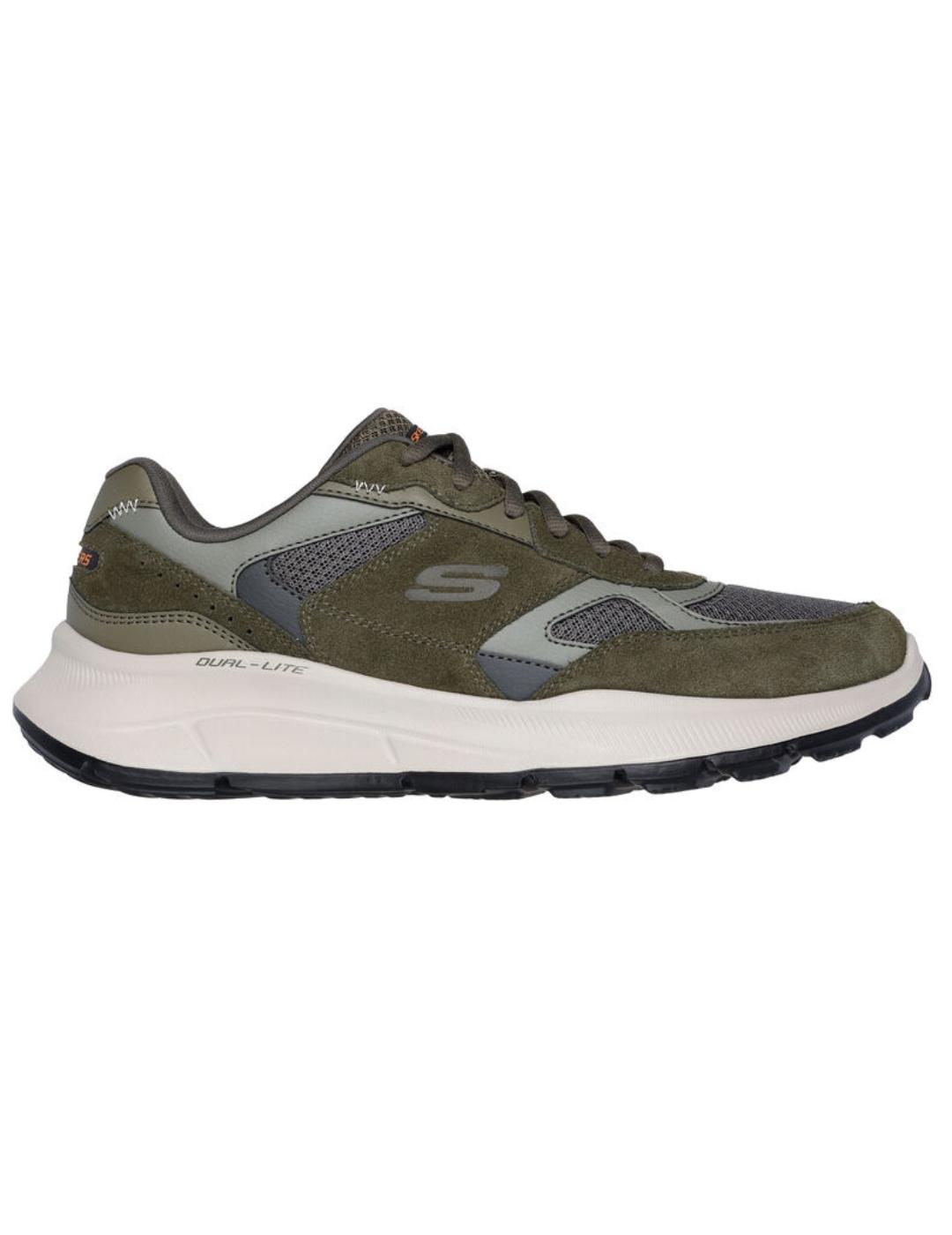 Zapatillas skechers equalize 5.0 verde de hombre.