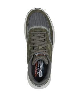 Zapatillas skechers equalize 5.0 verde de hombre.