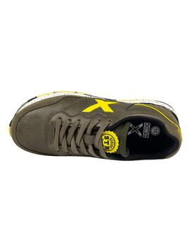 Zapatillas munich dash kid 160 verde de niño.