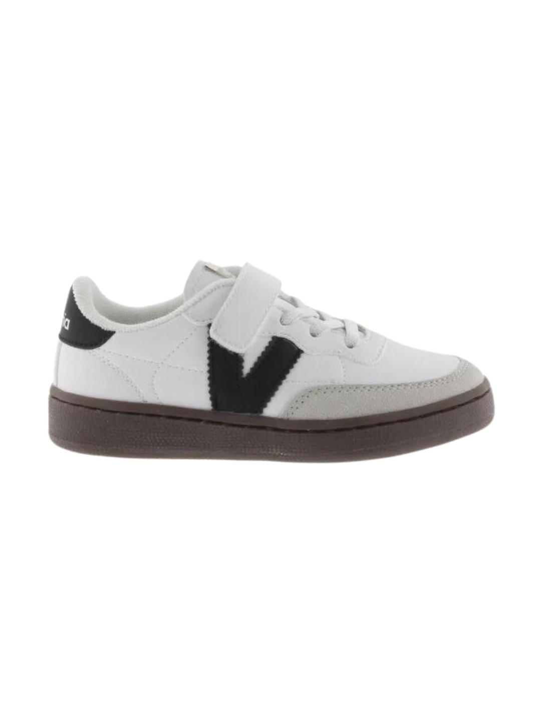 Zapatillas victoria oslo blanco de niño.