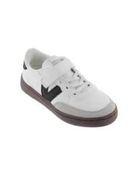 Zapatillas victoria oslo blanco de niño.