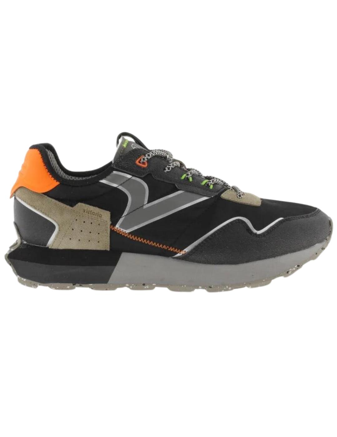 Zapatillas victoria wing neon negro de hombre.