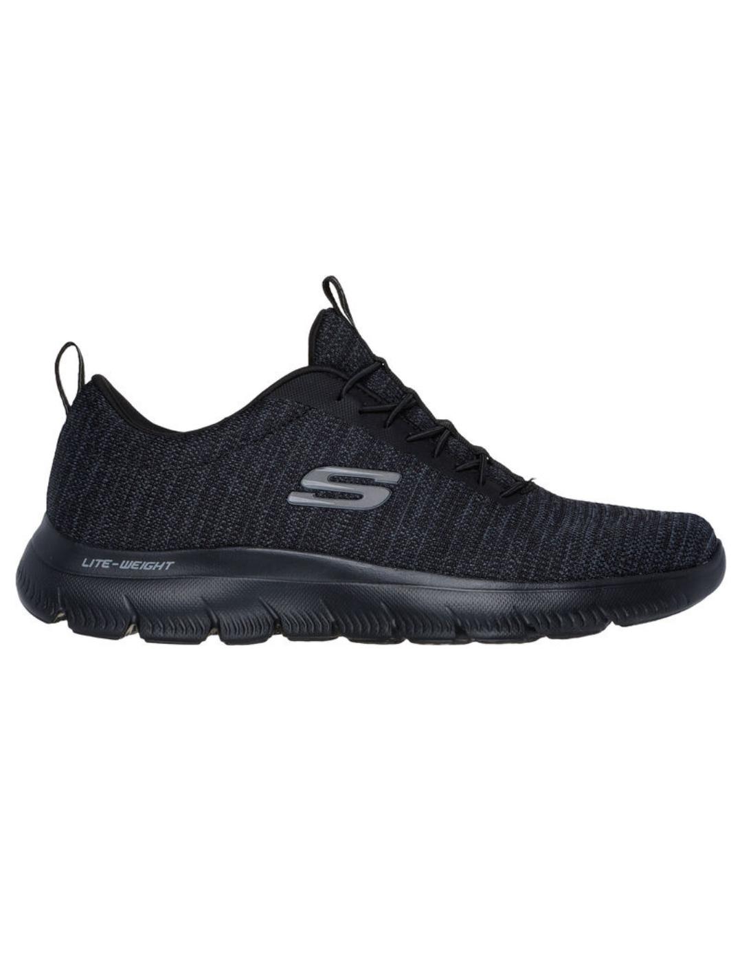 Zapatillas skechers summits negro de hombre.