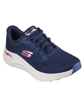 Zapatillas skechers arch fit 2.0 azul de mujer.