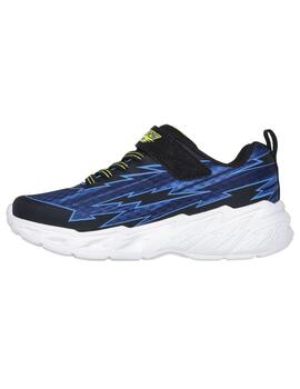 Zapatillas skechers s lights storm 2.0 azul de niño.