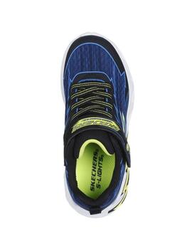 Zapatillas skechers s lights storm 2.0 azul de niño.