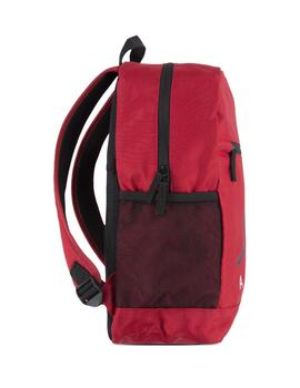 mochila air jordan school  roja unisex.