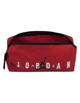 mochila air jordan school  roja unisex.