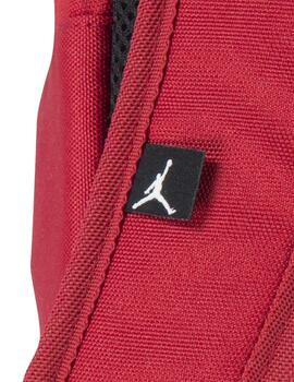 mochila air jordan school  roja unisex.