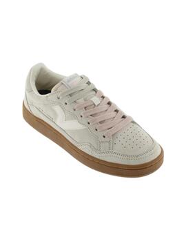 Zapatillas victoria smash soft suede beige de mujer.