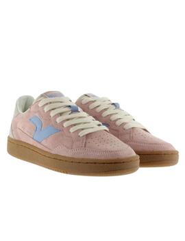 Zapatillas victoria smash soft suede rosa de mujer.