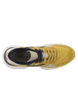 Zapatillas victoria rush sporty mostaza de hombre.