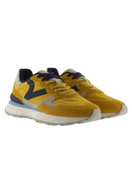 Zapatillas victoria rush sporty mostaza de hombre.