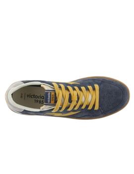 Zapatillas victoria smash soft suede marino de hombre.