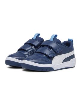 Zapatillas puma multiflex sl persian blue azul de niño.