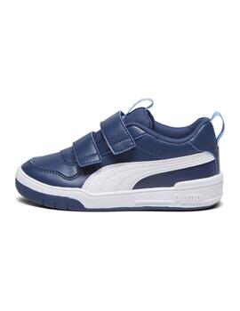 Zapatillas puma multiflex sl persian blue azul de niño.