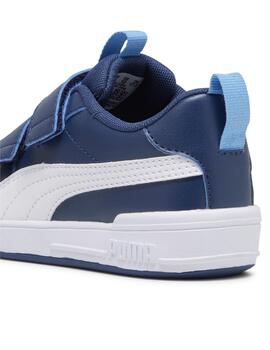 Zapatillas puma multiflex sl persian blue azul de niño.