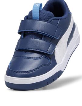 Zapatillas puma multiflex sl persian blue azul de niño.