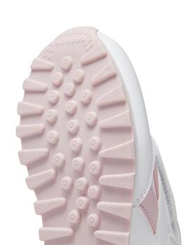 Zapatillas reebok royal rewind blanco rosa de niña.