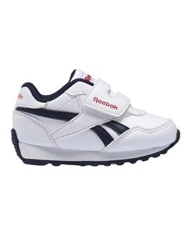 Zapaillas reebok royal rewind blanco azul de bebé.