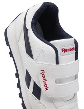 Zapatillas reebok royal rewind run alt blanco azul de niño.