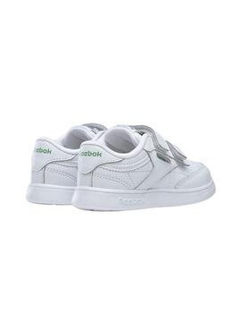 Zapatillas reebok club c v2  blanco de bebé.