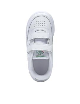 Zapatillas reebok club c v2  blanco de bebé.