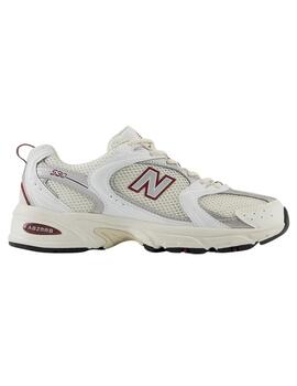 Zapatillas new balance mr530sz blanco granate de mujer.