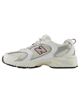 Zapatillas new balance mr530sz blanco granate de mujer.