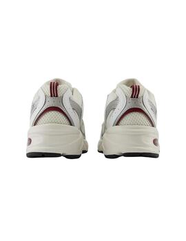 Zapatillas new balance mr530sz blanco granate de mujer.